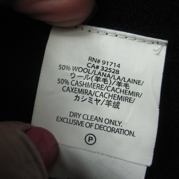 A|X Armani Exchange Black Mini Cardigan‎ Size S Wool Cashmere Blend Cover Up - Picture 4 of 4